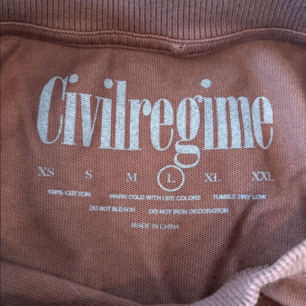 Civilregime Bloom through this American Classic Oversized T, Sz L - Picture 2 of 7